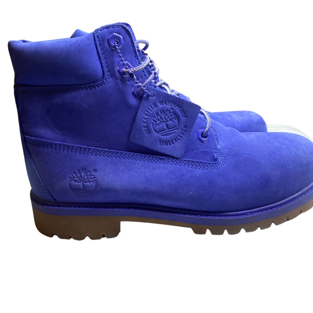 Royal Blue Timberland Premium  6inch Waterproof  Boots Women’s size 6 - Picture 4 of 11